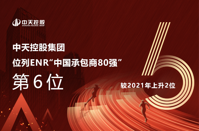 j9九游会国际控股集团位列  2022ENR“中国承包商80强”第6位